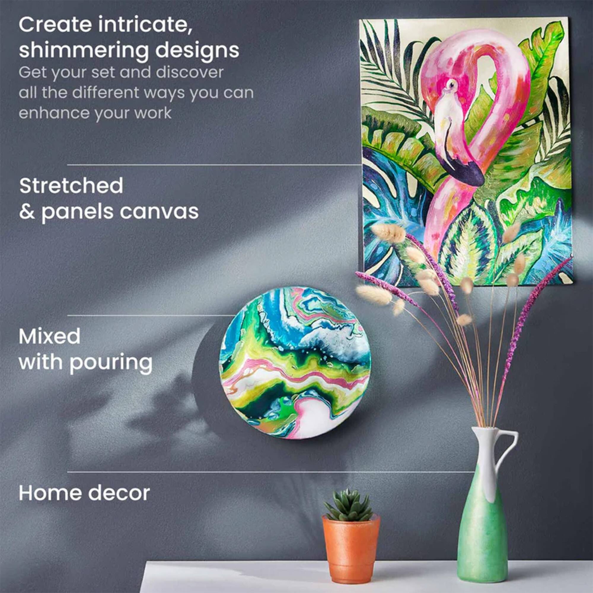 Arteza® Floral Brilliance Metallic Acrylic Paint Set